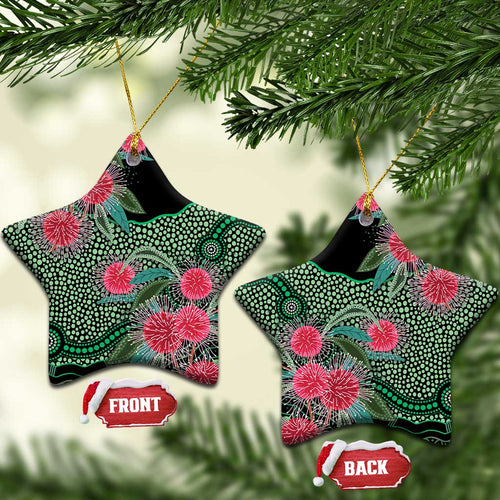 Australia Hakea Ceramic Ornament Aussie Native Flowers Indigenous Art - Aussie Hoodie