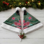 Australia Hakea Christmas Santa Hat Aussie Native Flowers Indigenous Art - Aussie Hoodie