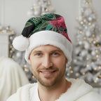 Australia Hakea Christmas Santa Hat Aussie Native Flowers Indigenous Art - Aussie Hoodie