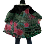 Australia Hakea Cloak Aussie Native Flowers Indigenous Art - Aussie Hoodie