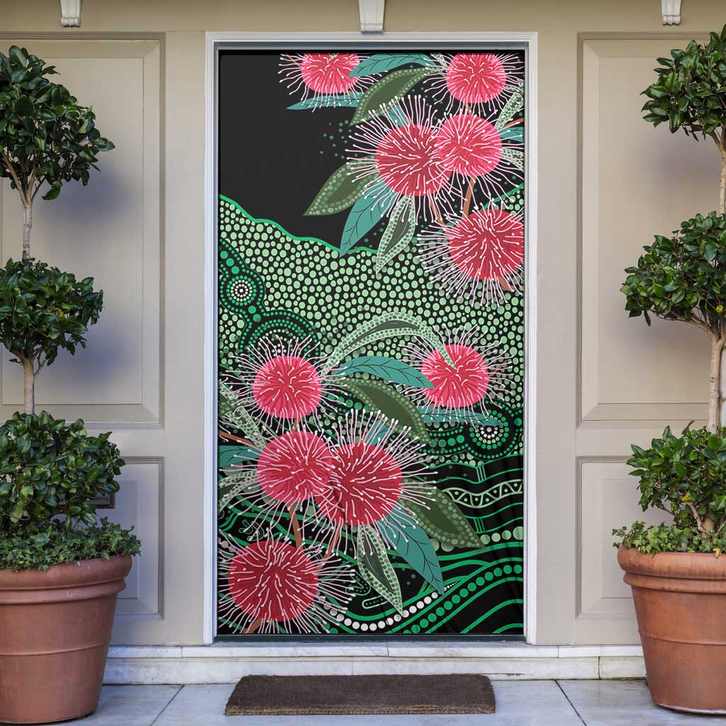 Australia Hakea Door Cover Aussie Native Flowers Indigenous Art - Aussie Hoodie