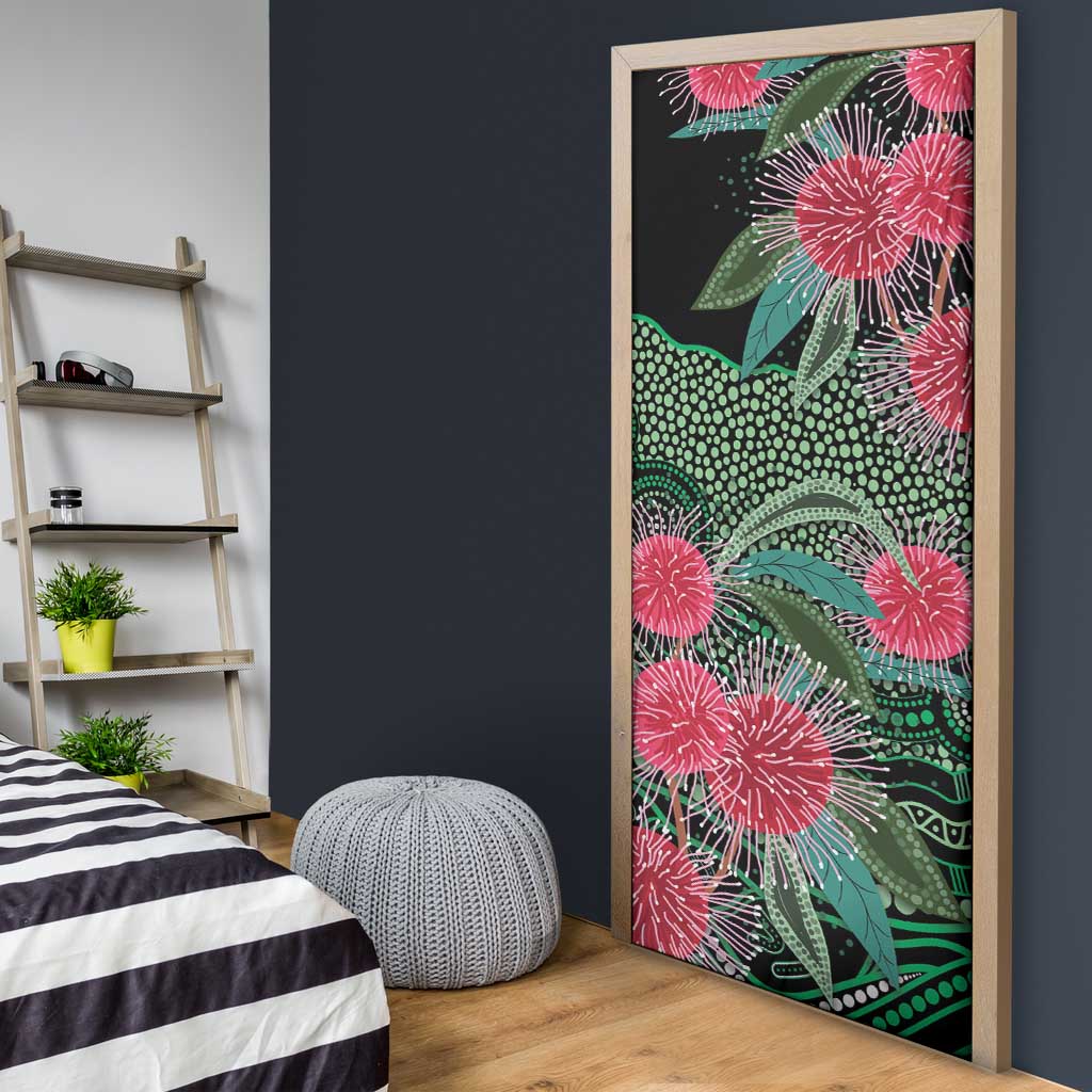 Australia Hakea Door Cover Aussie Native Flowers Indigenous Art - Aussie Hoodie