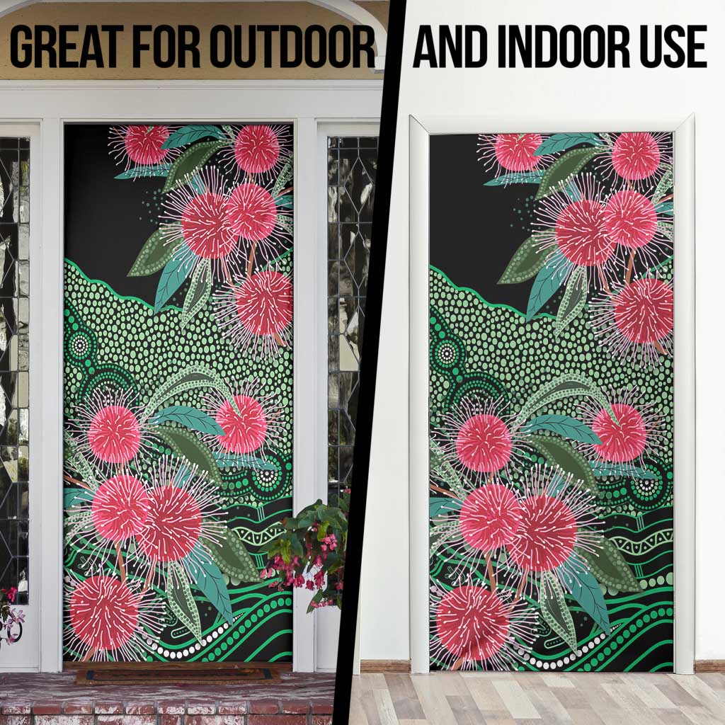 Australia Hakea Door Cover Aussie Native Flowers Indigenous Art - Aussie Hoodie