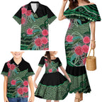 Australia Hakea Family Matching Mermaid Dress and Hawaiian Shirt Aussie Native Flowers Indigenous Art - Aussie Hoodie