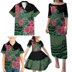Australia Hakea Family Matching Puletasi and Hawaiian Shirt Aussie Native Flowers Indigenous Art - Aussie Hoodie