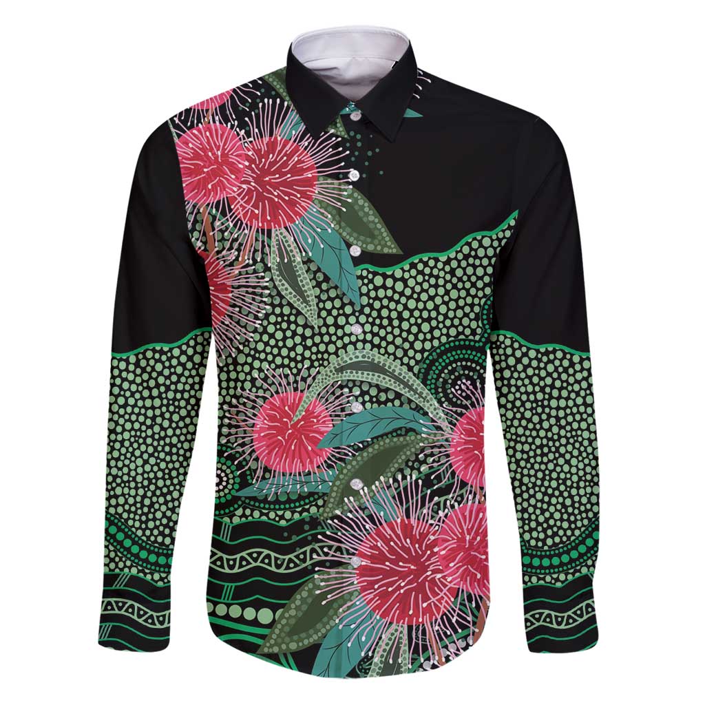 Australia Hakea Family Matching Puletasi and Hawaiian Shirt Aussie Native Flowers Indigenous Art - Aussie Hoodie