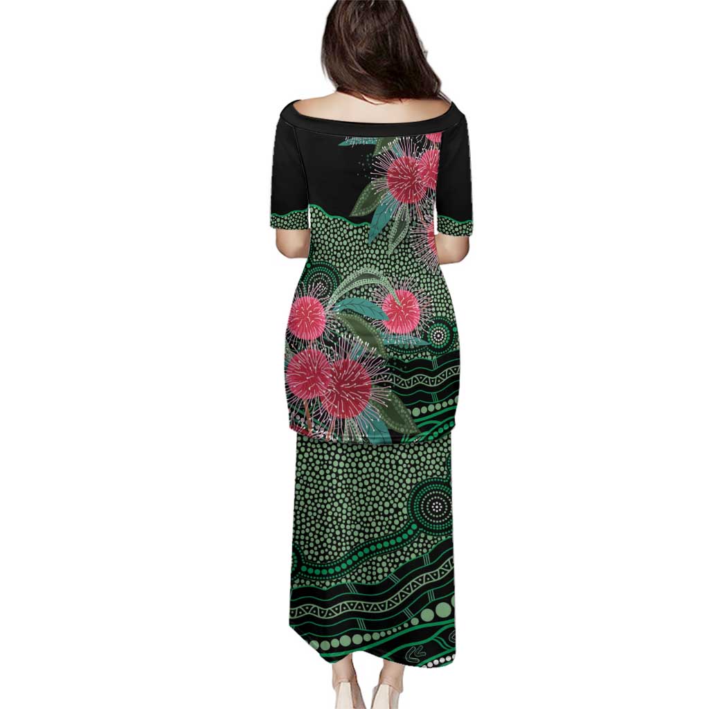 Australia Hakea Family Matching Puletasi and Hawaiian Shirt Aussie Native Flowers Indigenous Art - Aussie Hoodie