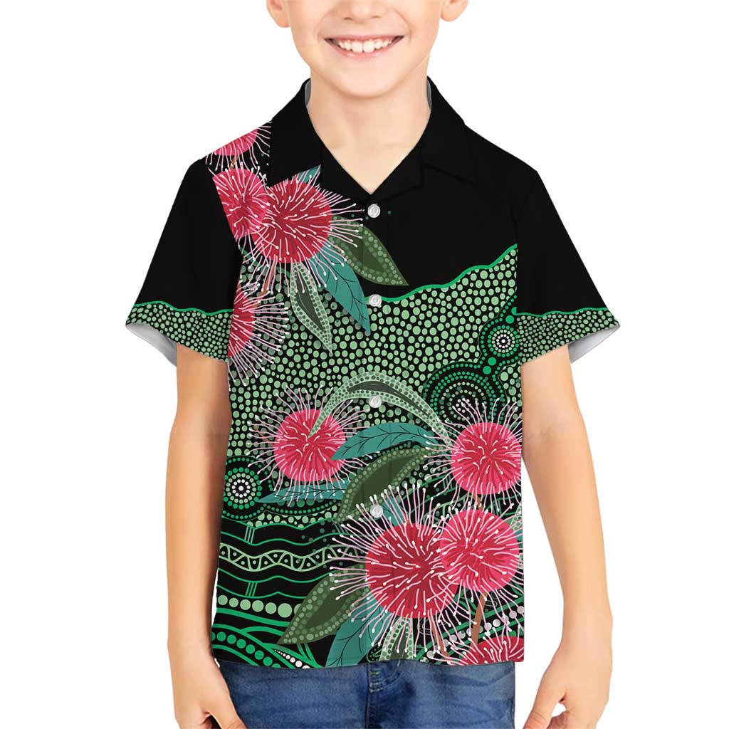 Australia Hakea Family Matching Puletasi and Hawaiian Shirt Aussie Native Flowers Indigenous Art - Aussie Hoodie