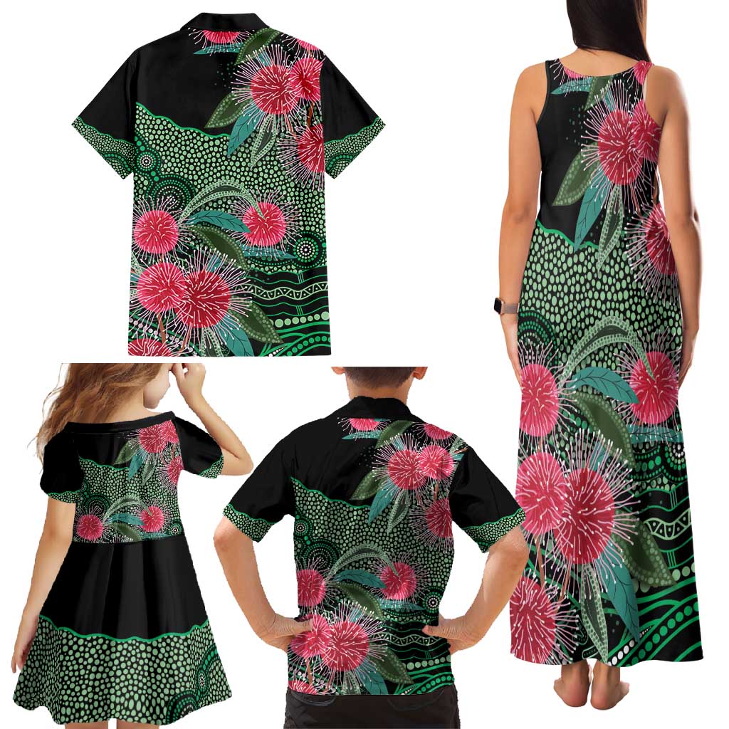 Australia Hakea Family Matching Tank Maxi Dress and Hawaiian Shirt Aussie Native Flowers Indigenous Art - Aussie Hoodie