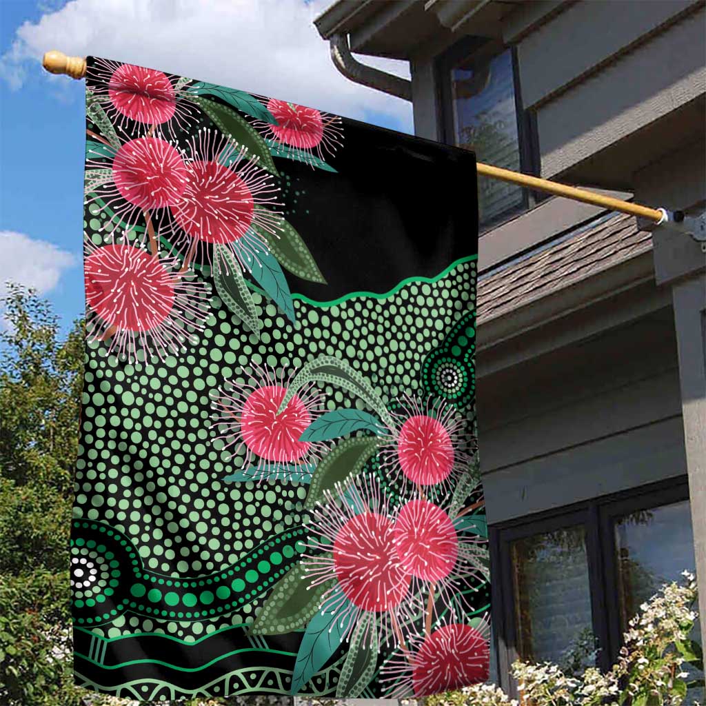 Australia Hakea Garden Flag Aussie Native Flowers Indigenous Art - Aussie Hoodie