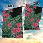 Australia Hakea Garden Flag Aussie Native Flowers Indigenous Art - Aussie Hoodie