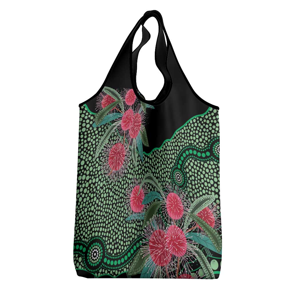 Australia Hakea Grocery Bag Aussie Native Flowers Indigenous Art - Aussie Hoodie