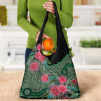 Australia Hakea Grocery Bag Aussie Native Flowers Indigenous Art - Aussie Hoodie