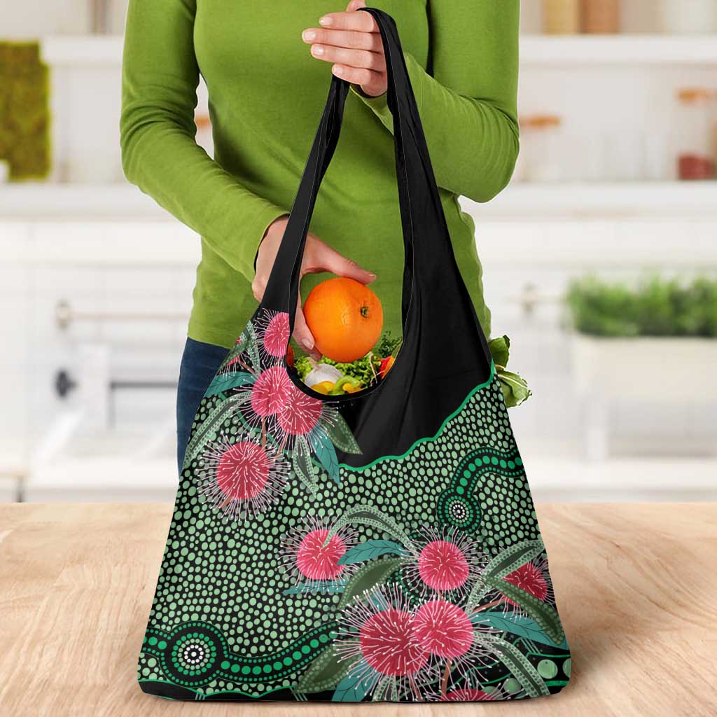 Australia Hakea Grocery Bag Aussie Native Flowers Indigenous Art - Aussie Hoodie