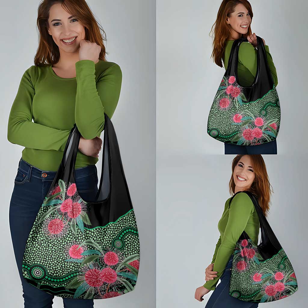 Australia Hakea Grocery Bag Aussie Native Flowers Indigenous Art - Aussie Hoodie