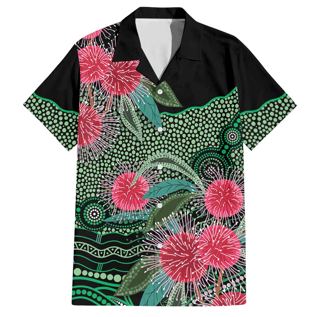 Australia Hakea Hawaiian Shirt Aussie Native Flowers Indigenous Art - Aussie Hoodie