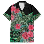 Australia Hakea Hawaiian Shirt Aussie Native Flowers Indigenous Art - Aussie Hoodie