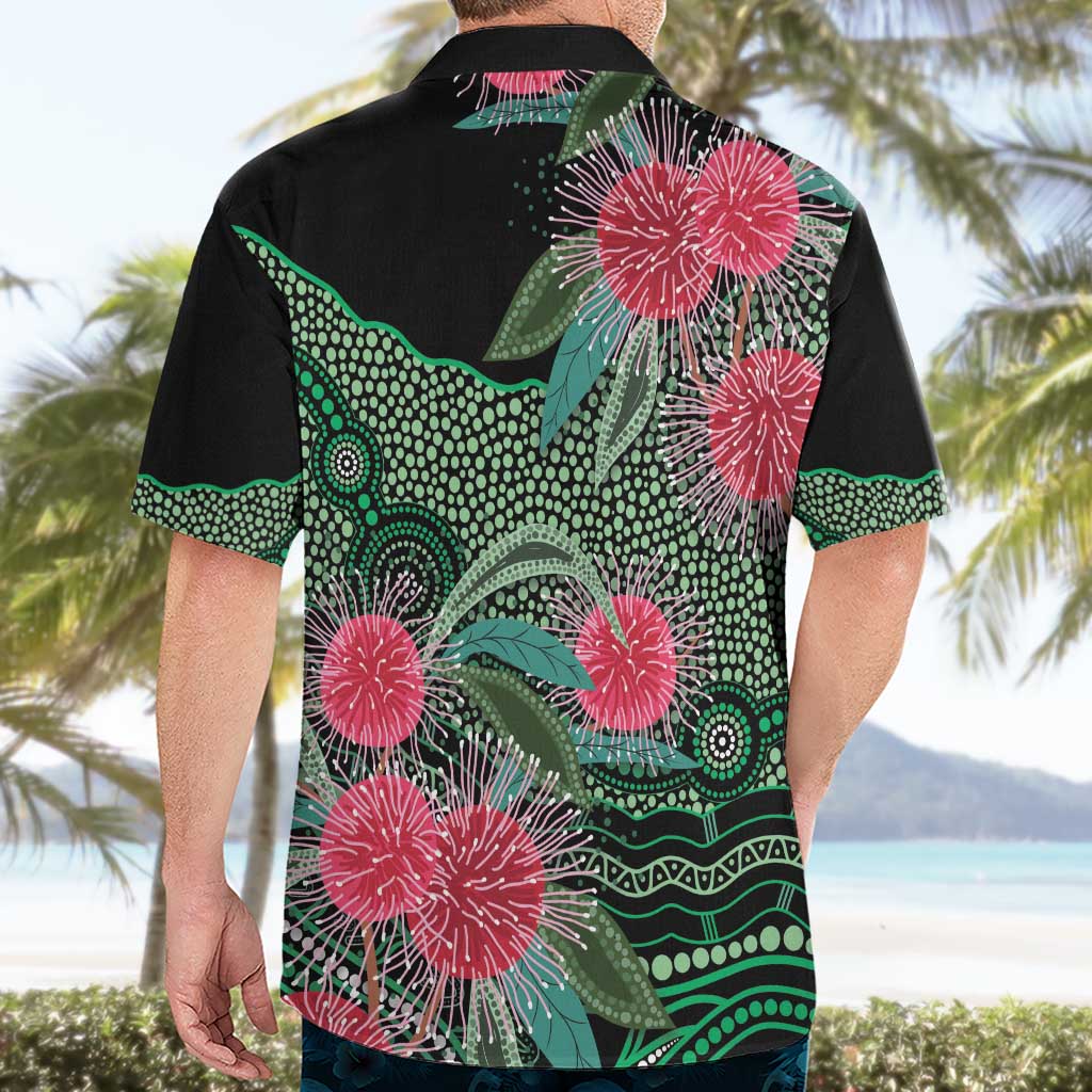Australia Hakea Hawaiian Shirt Aussie Native Flowers Indigenous Art - Aussie Hoodie