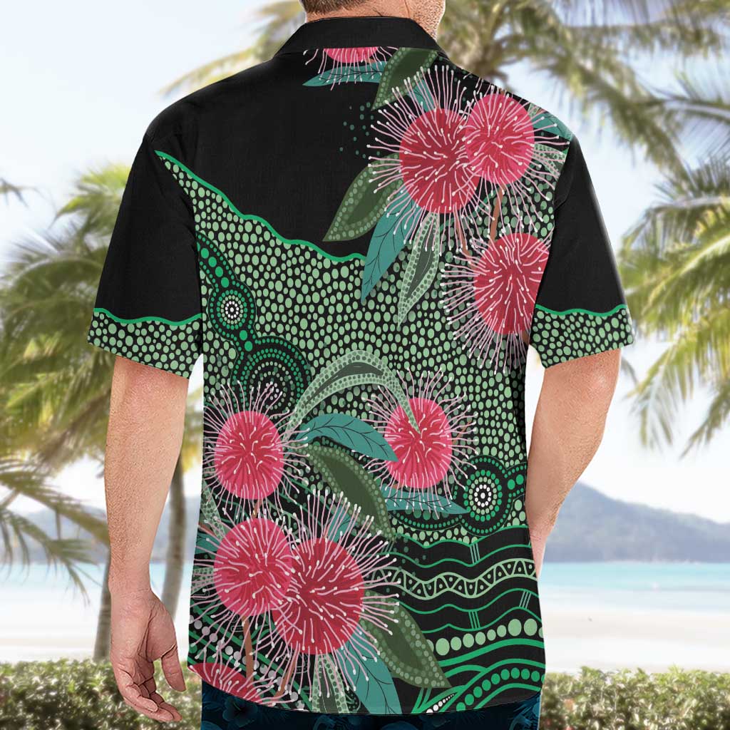 Australia Hakea Hawaiian Shirt Aussie Native Flowers Indigenous Art - Aussie Hoodie