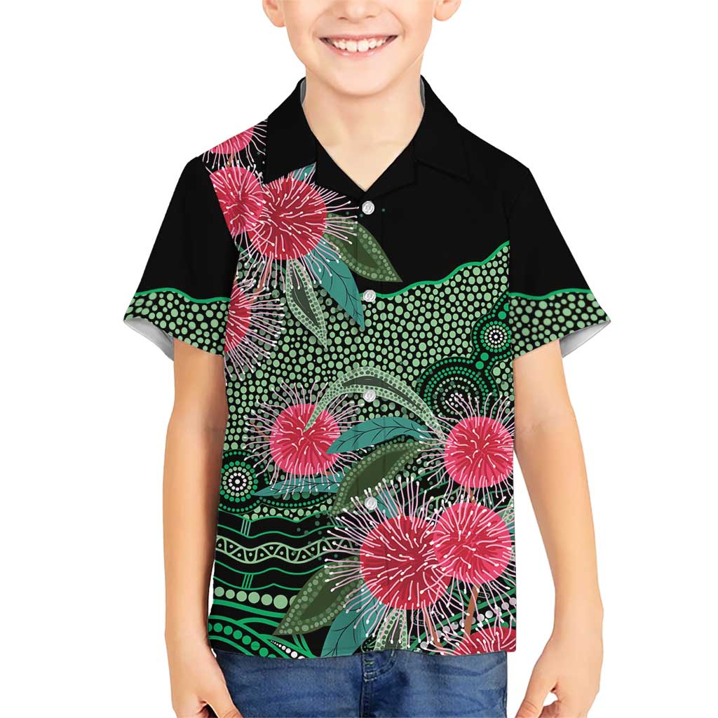 Australia Hakea Hawaiian Shirt Aussie Native Flowers Indigenous Art - Aussie Hoodie