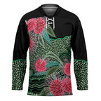 Australia Hakea Hockey Jersey Aussie Native Flowers Indigenous Art - Aussie Hoodie