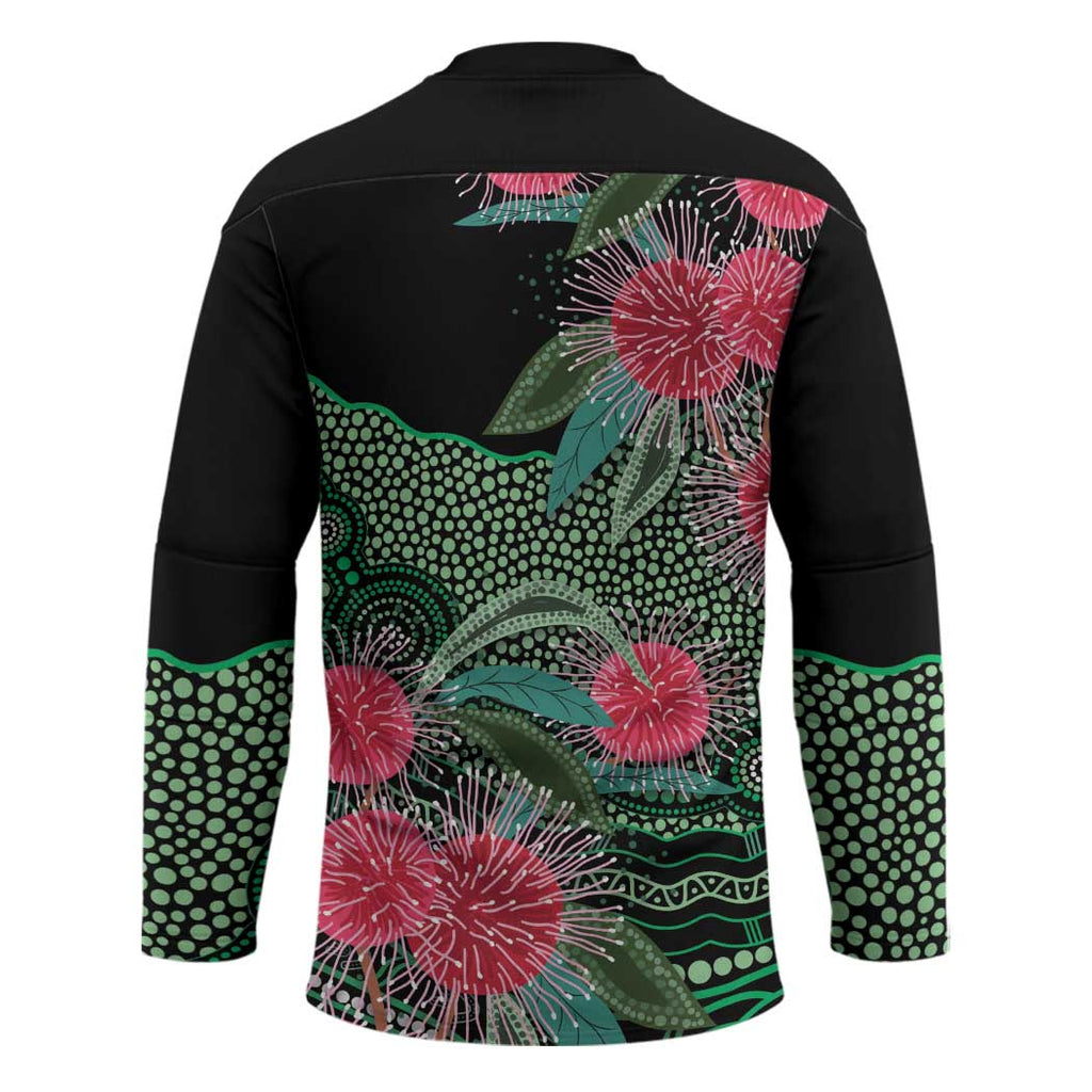 Australia Hakea Hockey Jersey Aussie Native Flowers Indigenous Art - Aussie Hoodie