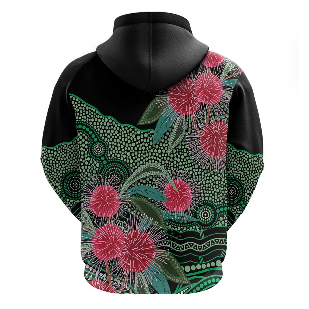 Australia Hakea Hoodie Aussie Native Flowers Indigenous Art - Aussie Hoodie