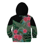 Australia Hakea Kid Hoodie Aussie Native Flowers Indigenous Art - Aussie Hoodie