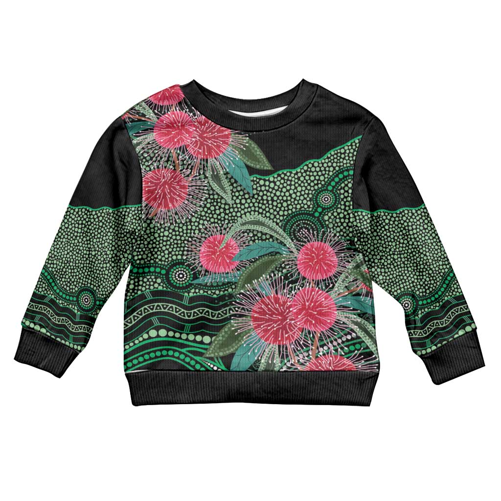 Australia Hakea Kid Ugly Christmas Sweater Aussie Native Flowers Indigenous Art - Aussie Hoodie