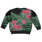Australia Hakea Kid Ugly Christmas Sweater Aussie Native Flowers Indigenous Art - Aussie Hoodie