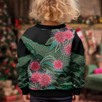 Australia Hakea Kid Ugly Christmas Sweater Aussie Native Flowers Indigenous Art - Aussie Hoodie