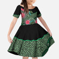 Australia Hakea Kid Short Sleeve Dress Aussie Native Flowers Indigenous Art - Aussie Hoodie