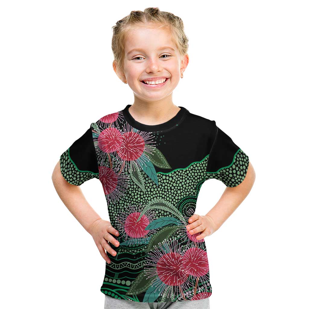 Australia Hakea Kid T Shirt Aussie Native Flowers Indigenous Art - Aussie Hoodie