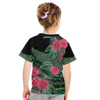Australia Hakea Kid T Shirt Aussie Native Flowers Indigenous Art - Aussie Hoodie