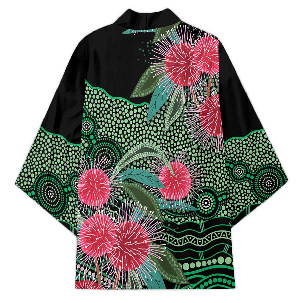 Australia Hakea Kimono Aussie Native Flowers Indigenous Art - Aussie Hoodie