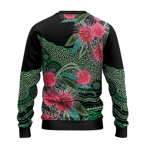 Australia Hakea Ugly Christmas Sweater Aussie Native Flowers Indigenous Art - Aussie Hoodie