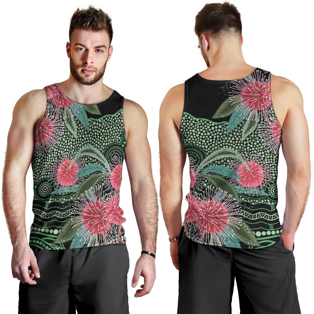 Australia Hakea Men Tank Top Aussie Native Flowers Indigenous Art - Aussie Hoodie