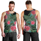 Australia Hakea Men Tank Top Aussie Native Flowers Indigenous Art - Aussie Hoodie