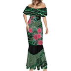 Australia Hakea Mermaid Dress Aussie Native Flowers Indigenous Art - Aussie Hoodie