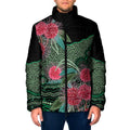 Australia Hakea Padded Jacket Aussie Native Flowers Indigenous Art - Aussie Hoodie