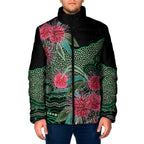 Australia Hakea Padded Jacket Aussie Native Flowers Indigenous Art - Aussie Hoodie