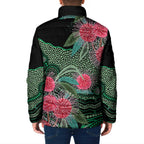 Australia Hakea Padded Jacket Aussie Native Flowers Indigenous Art - Aussie Hoodie