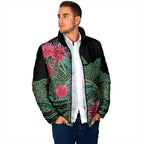 Australia Hakea Padded Jacket Aussie Native Flowers Indigenous Art - Aussie Hoodie