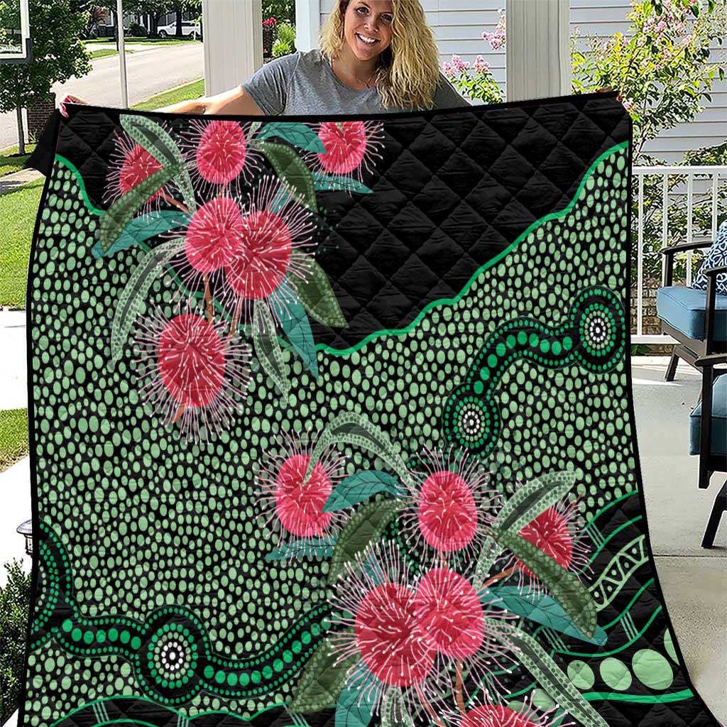 Australia Hakea Quilt Aussie Native Flowers Indigenous Art - Aussie Hoodie