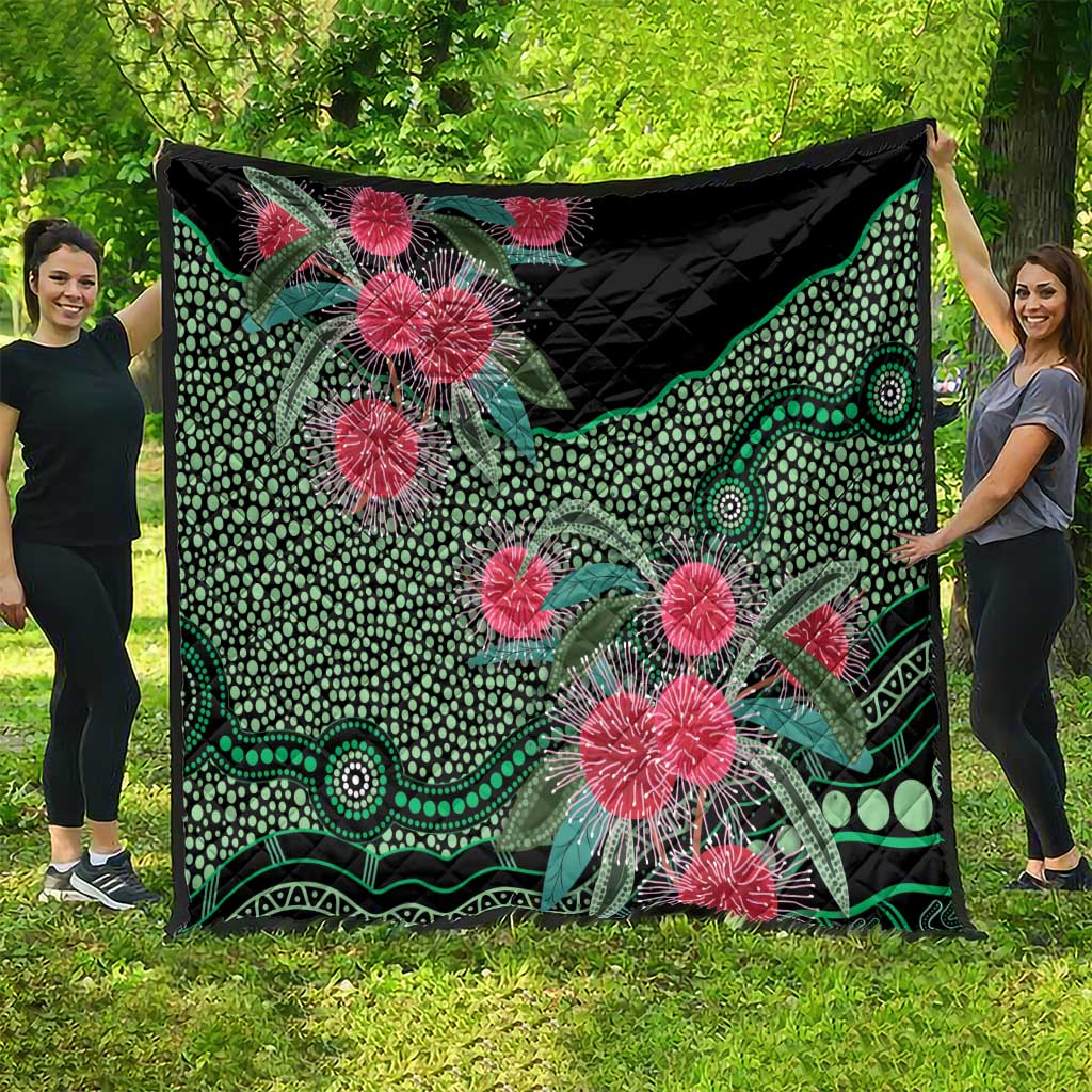 Australia Hakea Quilt Aussie Native Flowers Indigenous Art - Aussie Hoodie