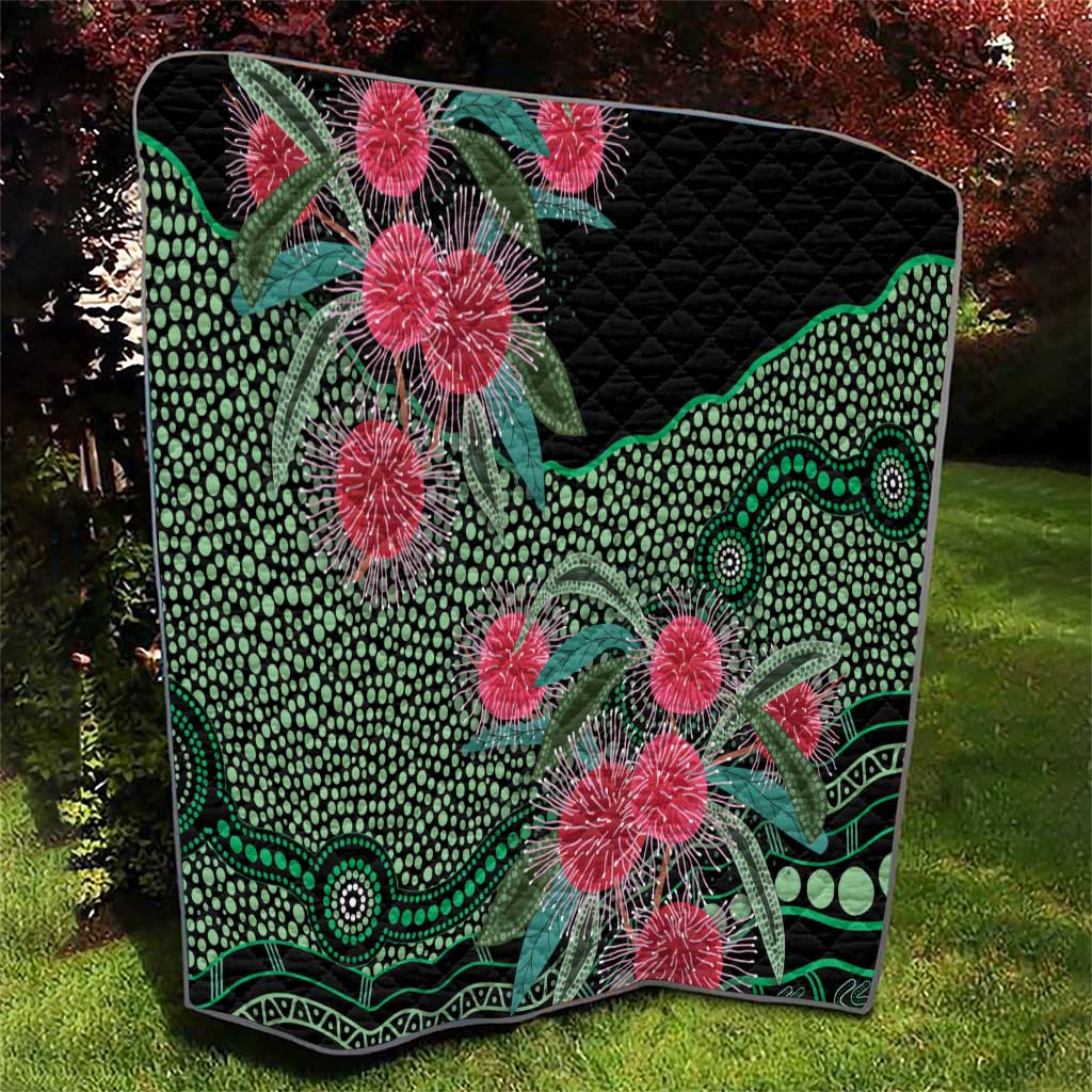 Australia Hakea Quilt Aussie Native Flowers Indigenous Art - Aussie Hoodie