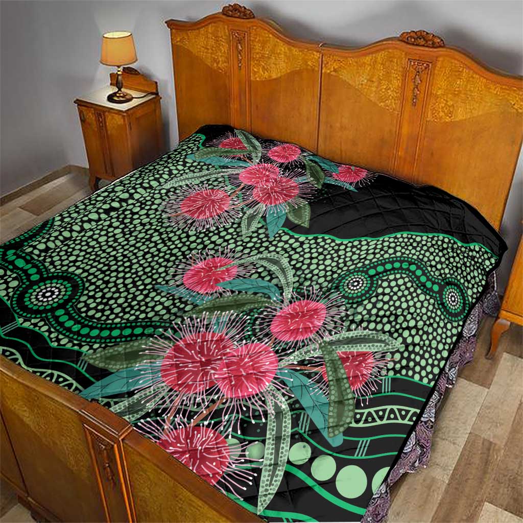 Australia Hakea Quilt Aussie Native Flowers Indigenous Art - Aussie Hoodie