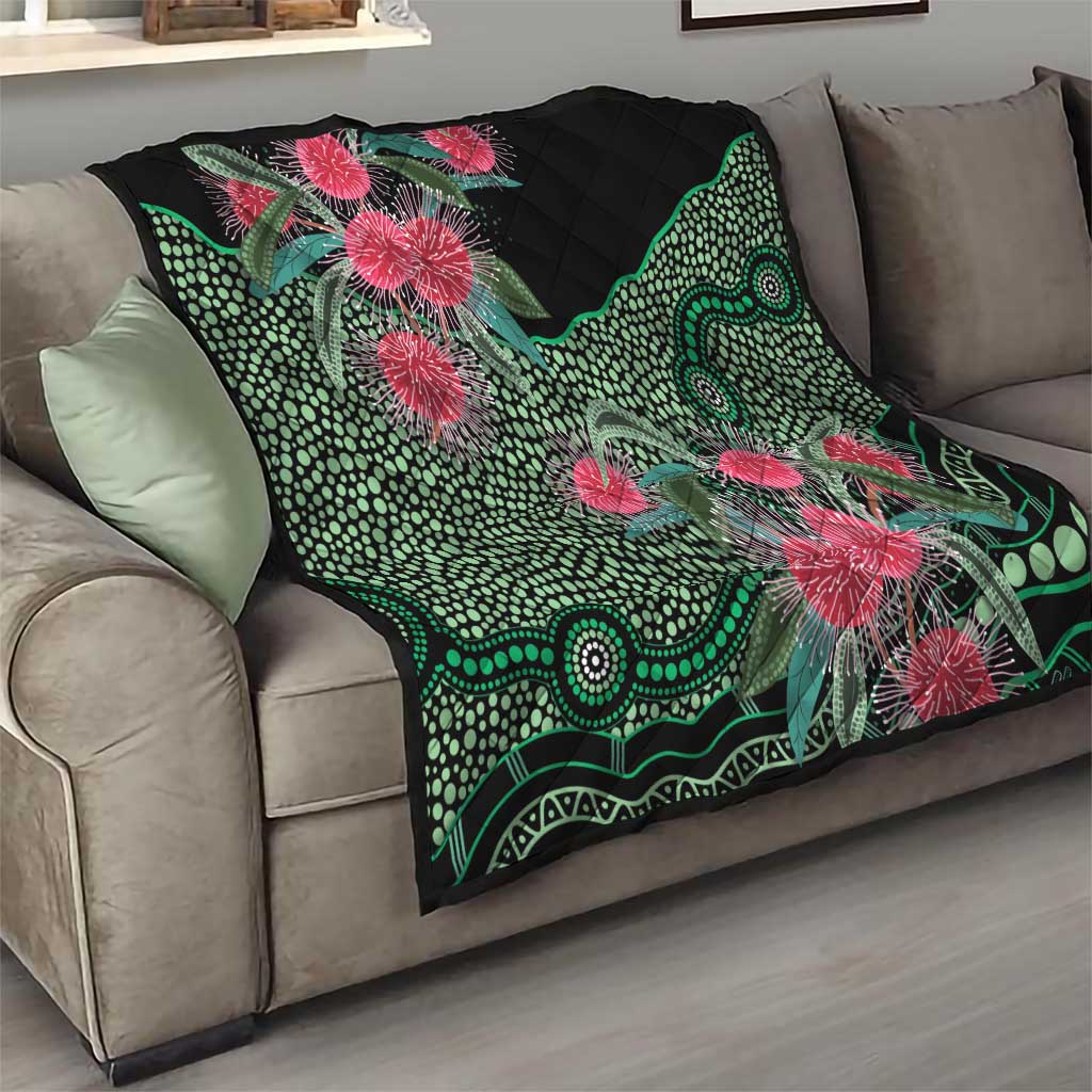 Australia Hakea Quilt Aussie Native Flowers Indigenous Art - Aussie Hoodie