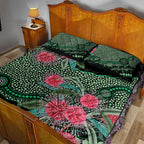 Australia Hakea Quilt Bed Set Aussie Native Flowers Indigenous Art - Aussie Hoodie