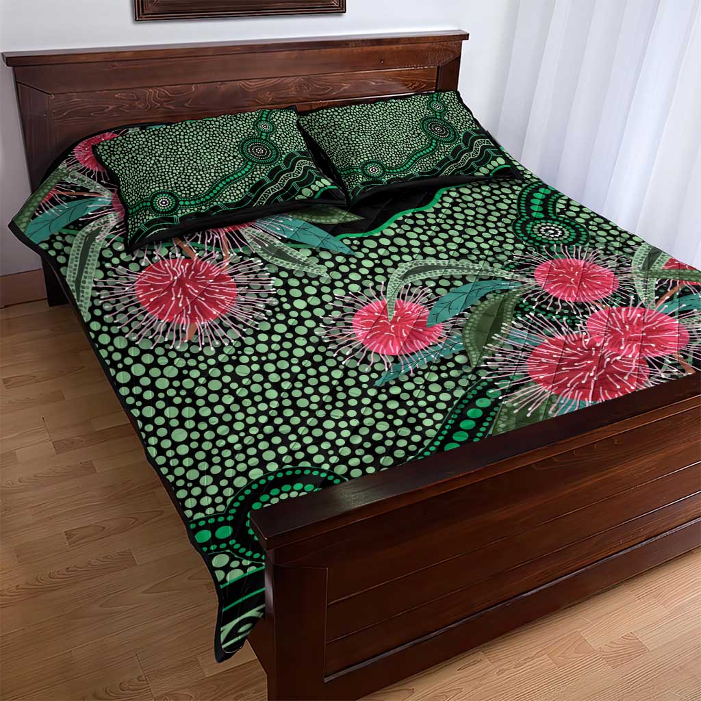 Australia Hakea Quilt Bed Set Aussie Native Flowers Indigenous Art - Aussie Hoodie